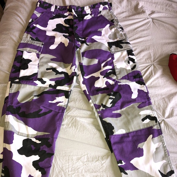 Purple camo pants - Picture 2 of 4